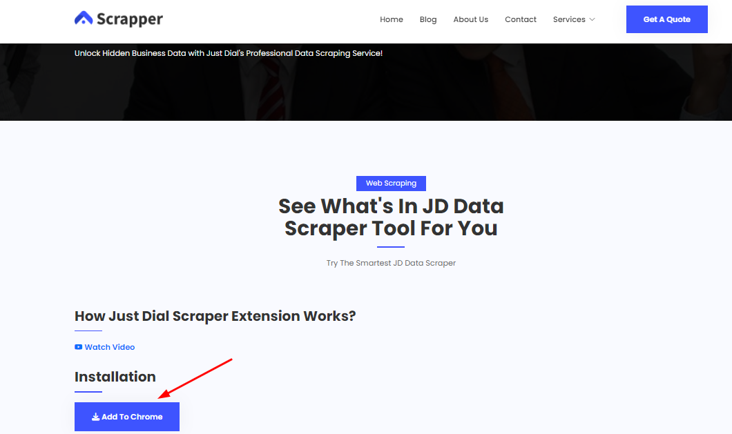 Justdial Scrapper Tool