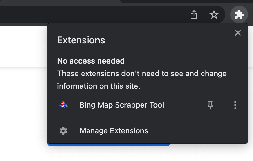 Bing map scraper tool step 3 - scrappertool
