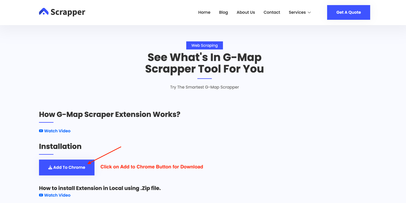 G map Data Scraper Step 1