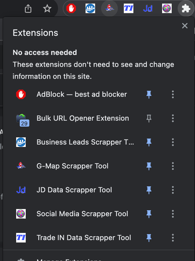 Browser Action Icon on Chrome Extension - Scrapper Tool