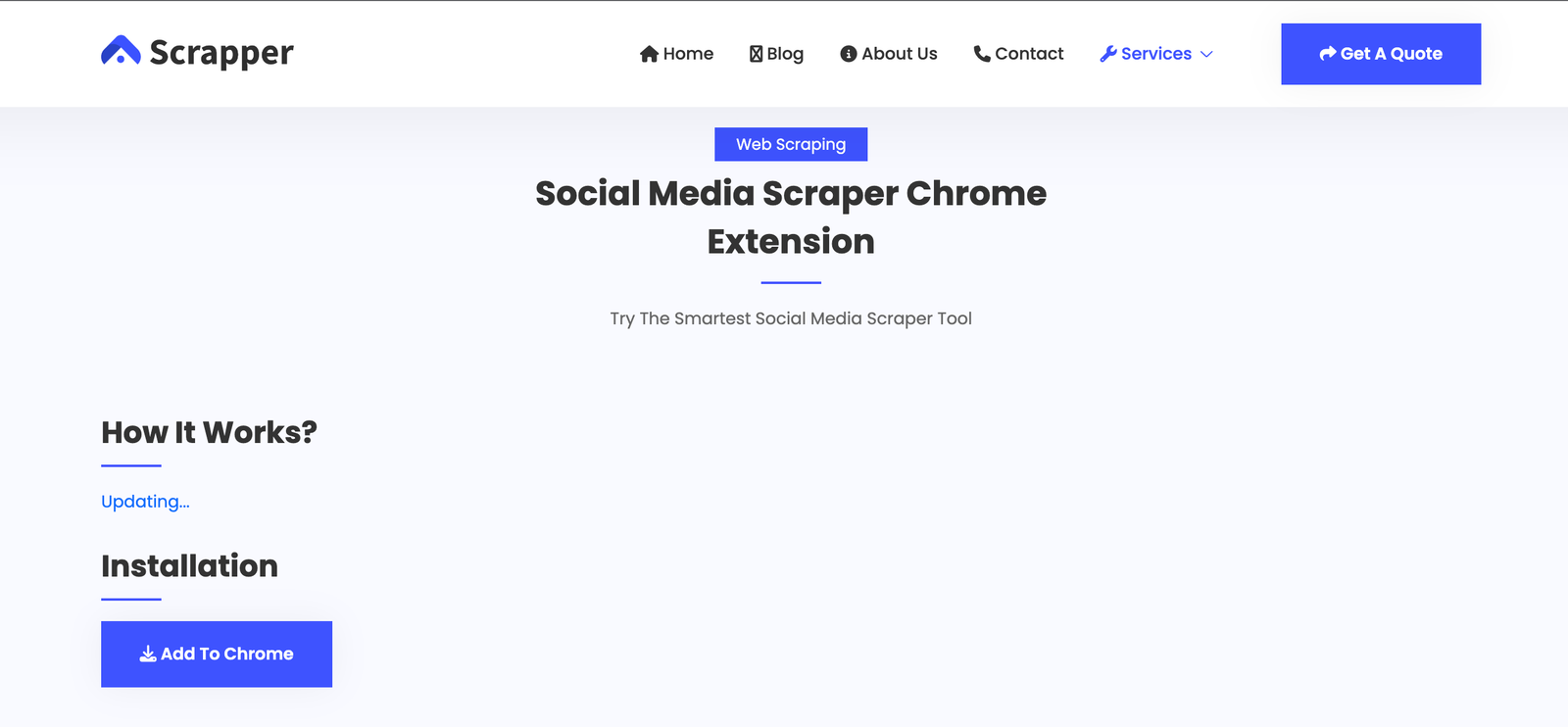 Social Media Scraper Chrome Extension - Scrapper Tool