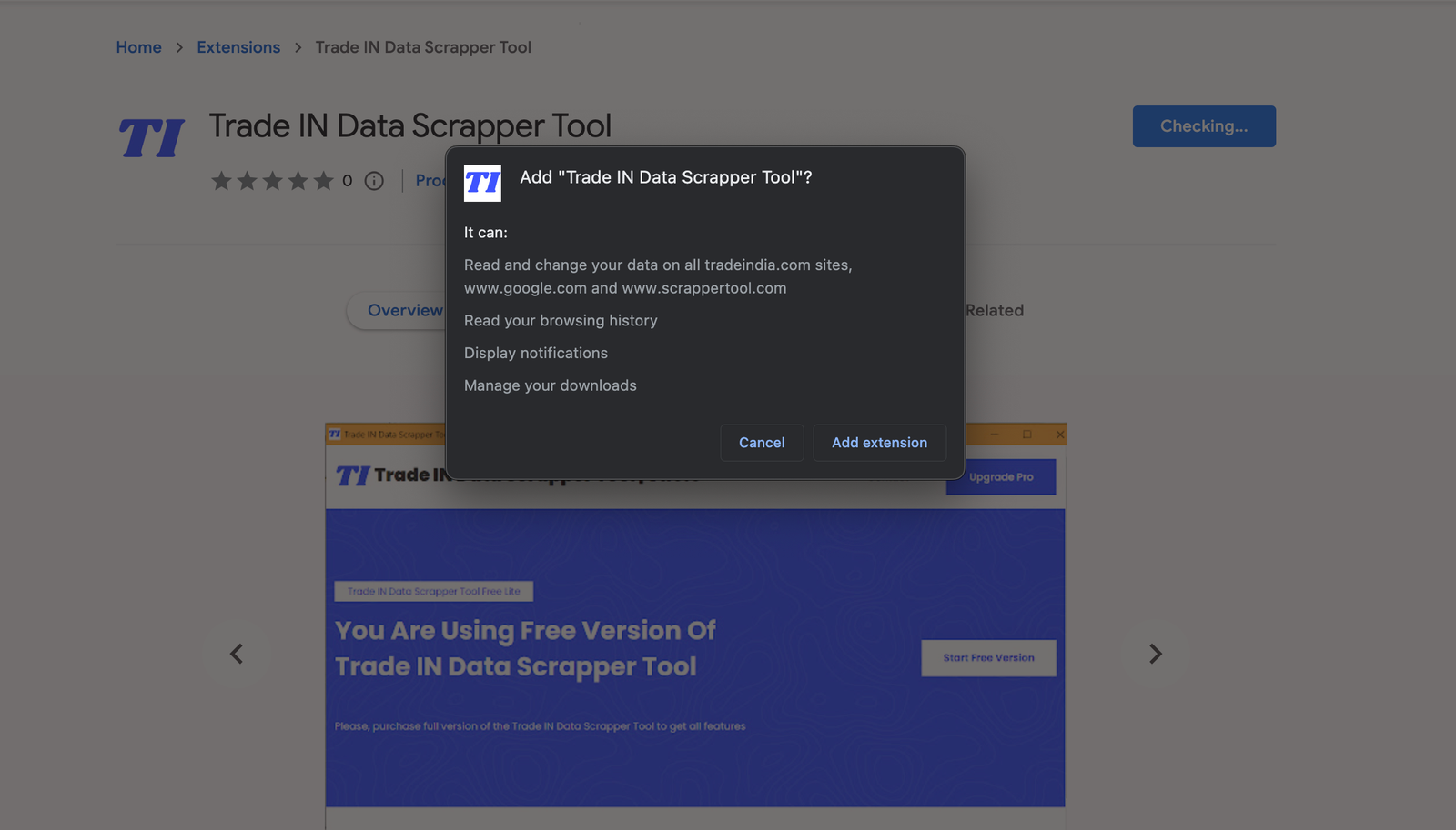 TradeIndia Data Extractor Second Step - Scrapper Tool