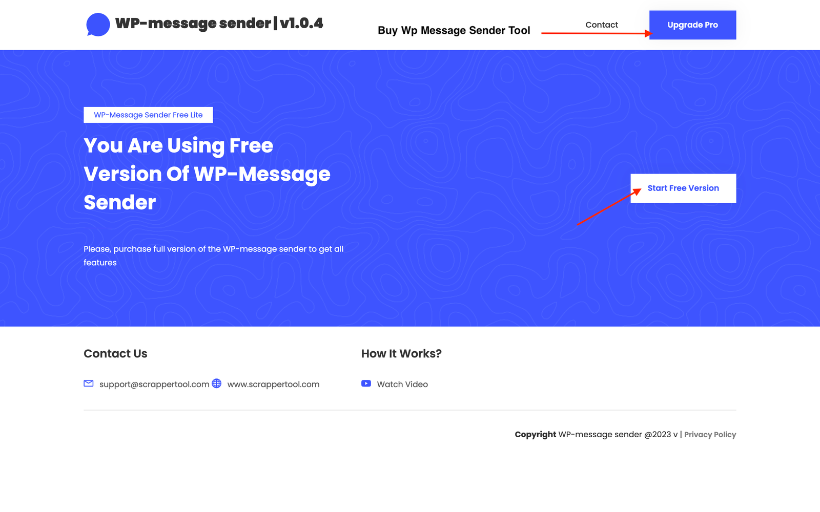 Start free or Paid chrome extension - Scrapper Tool