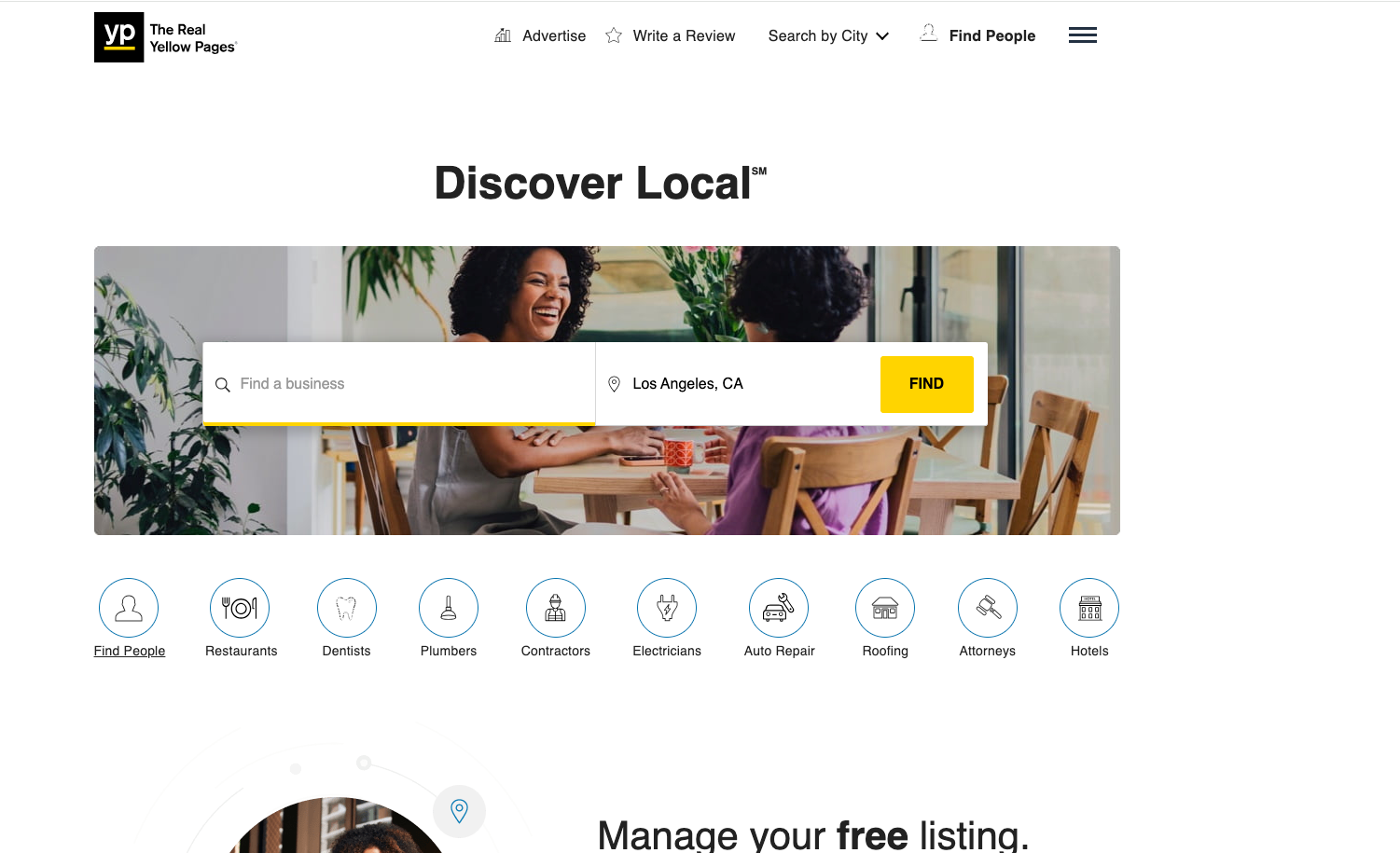 Yellow Pages Official Home Page by Scrapper Tool