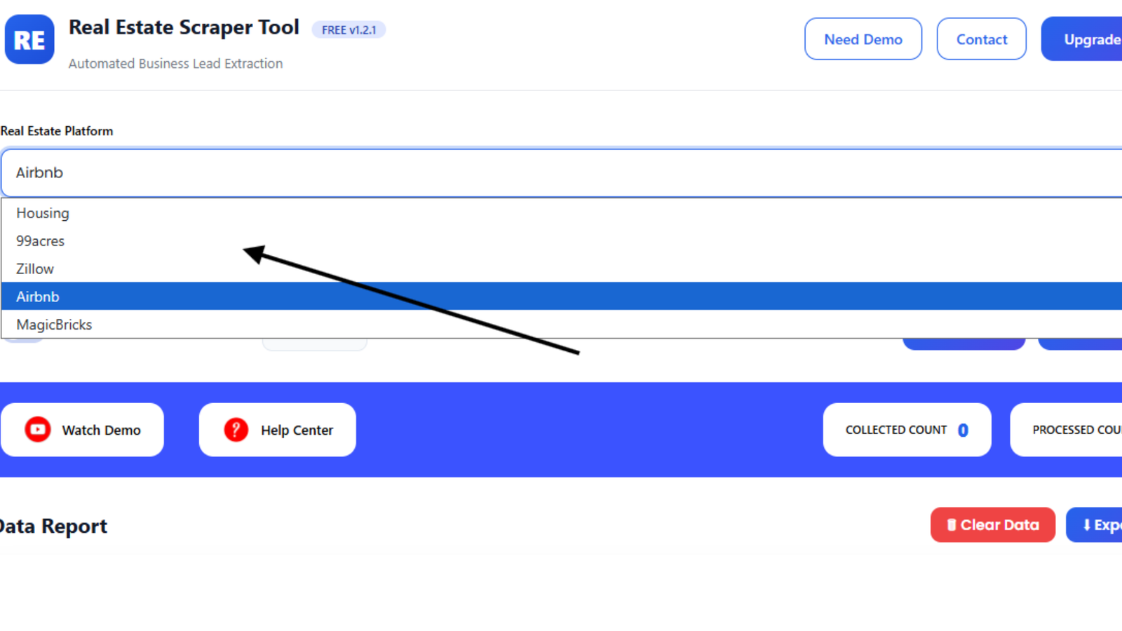 Rel State Extension Drop Down