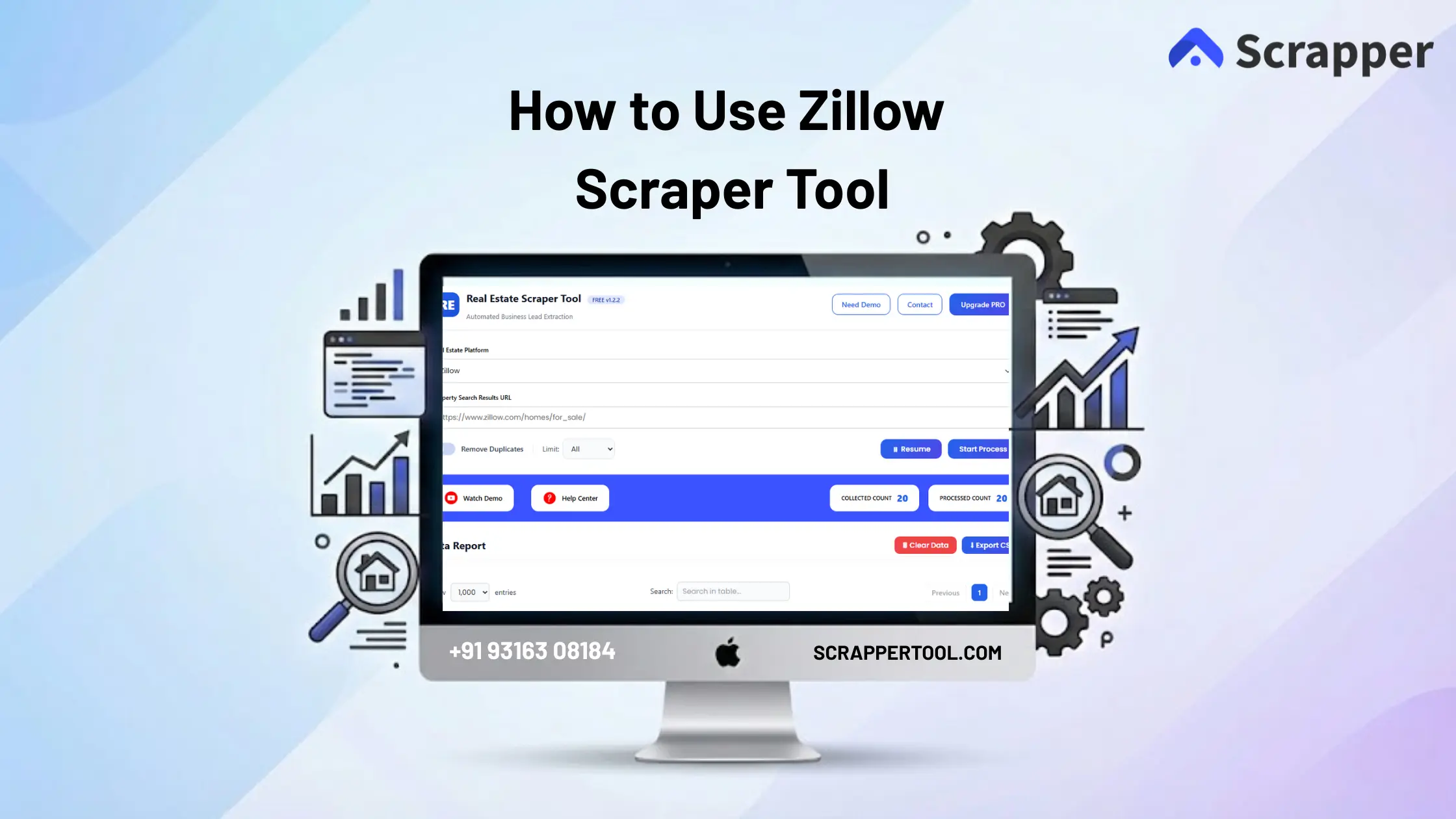 Zillow Scrapper Tool Feature Image
