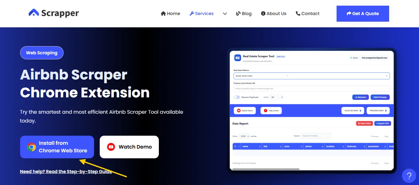 Air bnb Scrapper Tool