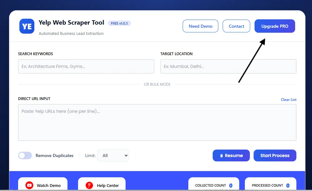 Yelp Scraper Tool PRO 